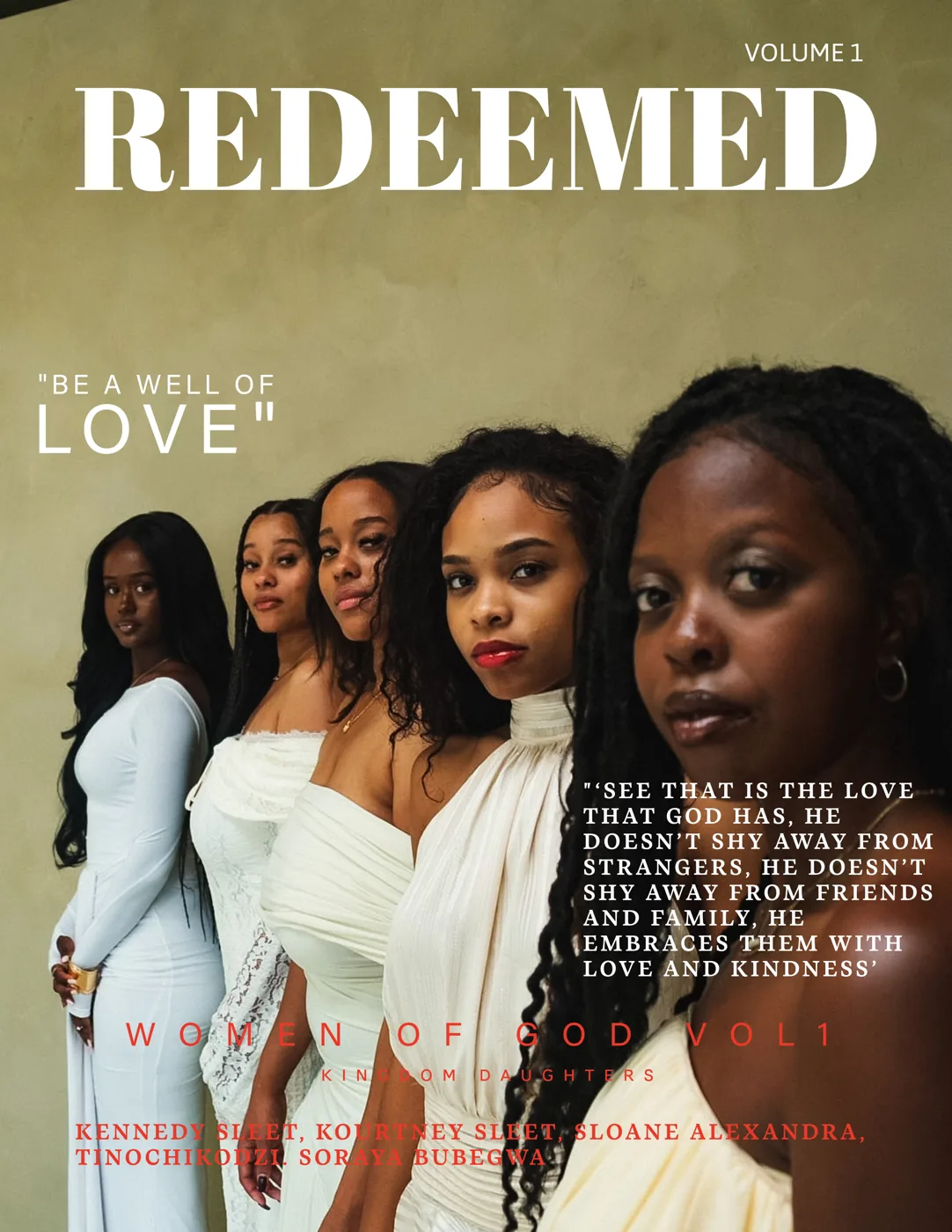Redeemed magazine, Vol. 1 cover